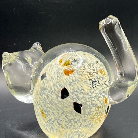 Hand Blown Glass Cat Murano Style Paperweight 🌿🌿🌿 - Picture 2 of 4